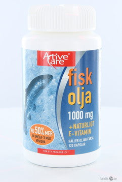 Fiskolja + E-vitamin 120s